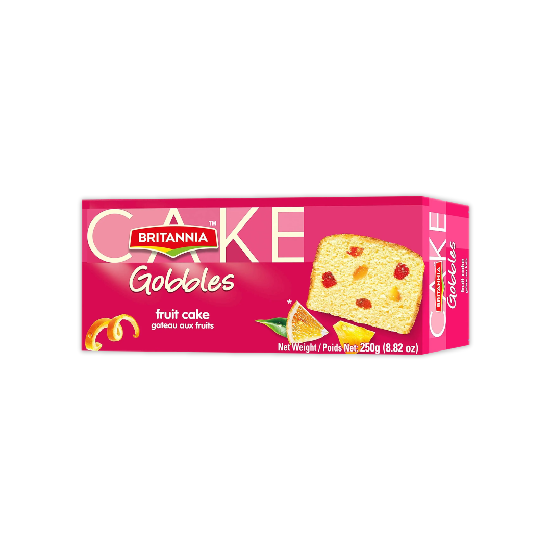 BRITANNIA CAKE GOBBLES FRUIT CAKE