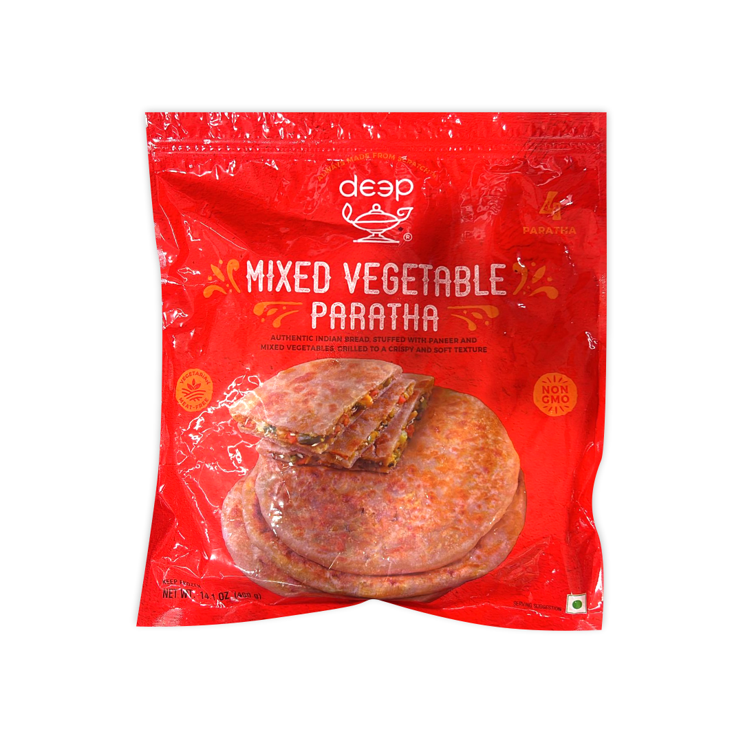 DEEP MIXED VEGETABLE PARATHA 4 PCS