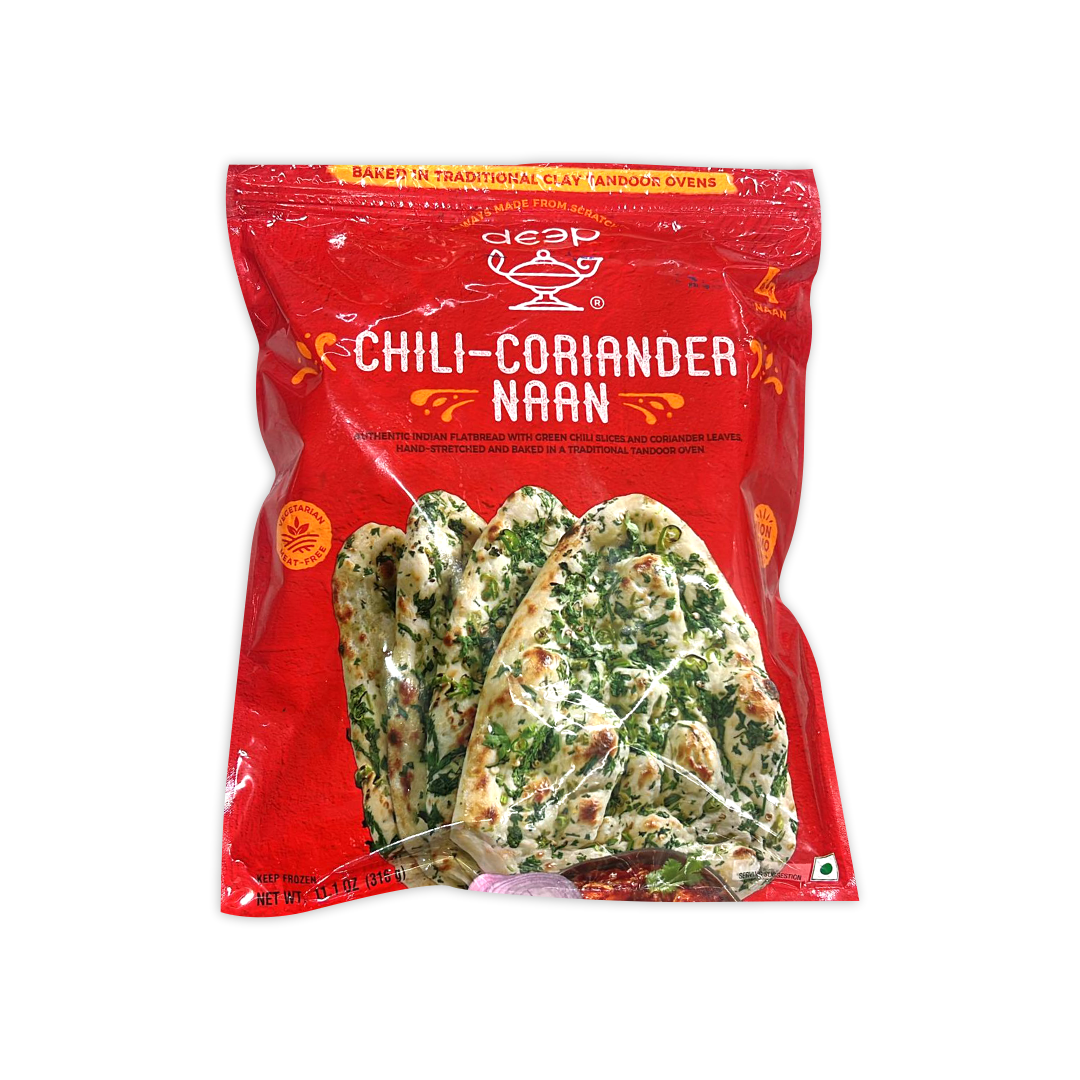DEEP CHILI CORIANDER NAAN (4 PCS)