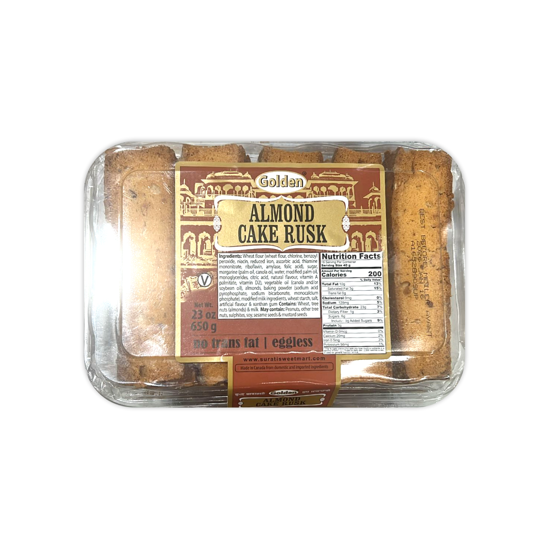 GOLDEN ALMOND CAKE RUSK