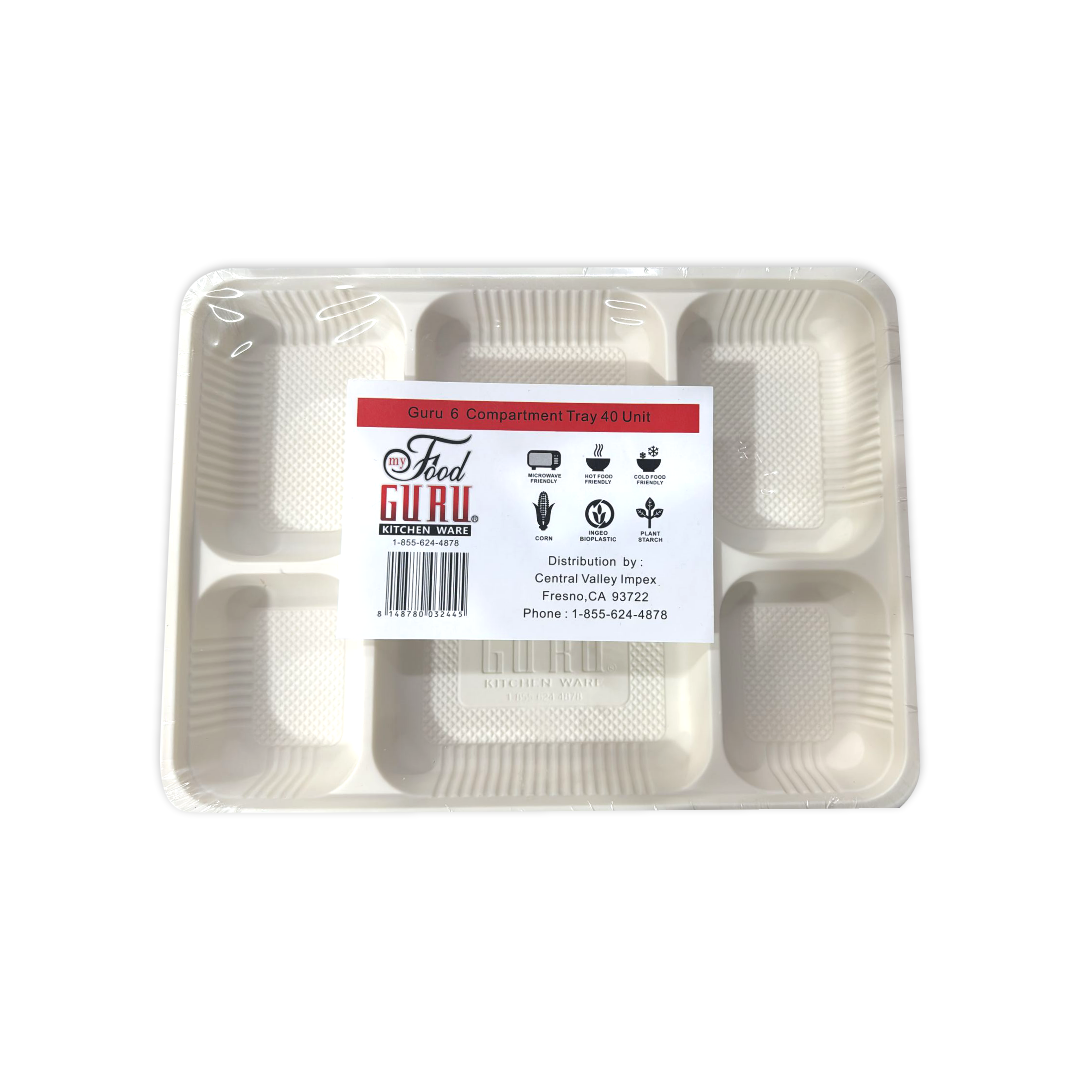 GURU 6 COMPARTMENT TRAY (40 UNIT)