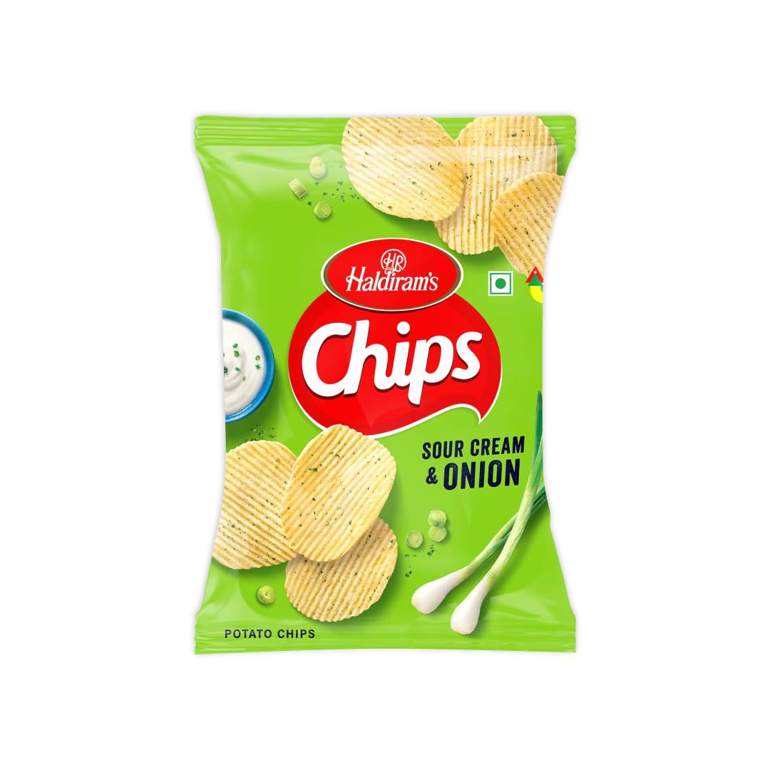 HALDIRAMS CHIPS (SOUR CREAM & ONION)