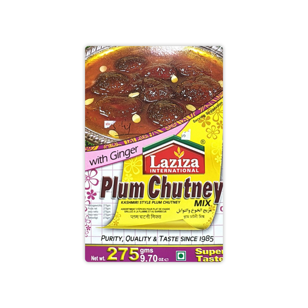 LAZIZA INTERNATIONAL PLUM CHUTNEY MIX ( WITH GINGER )