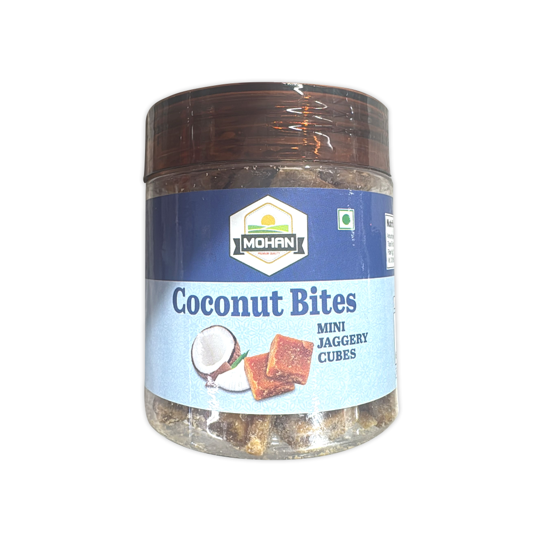 MOHAN COCONUT BITES (MINI JAGGERY CUBES)