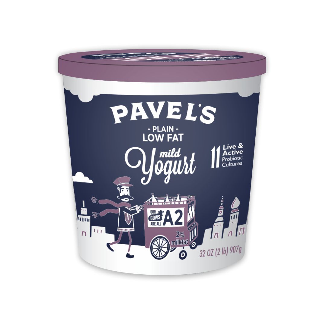 PAVEL'S PLAIN LOW FAT A2 MILD YOGURT