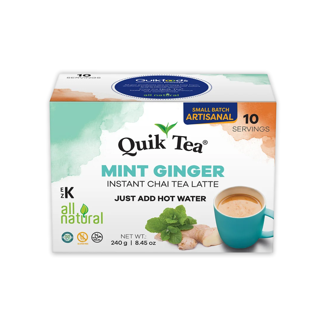 QUIK TEA MINT GINGER 10 SACHETS