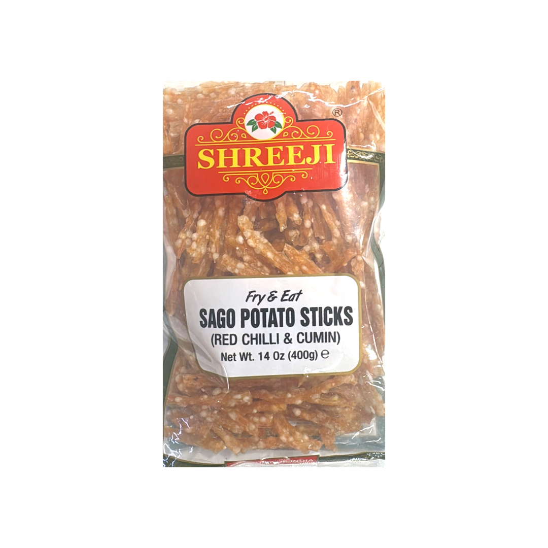SHREEJI SAGO POTATO STICKS (REDCHILLI & CUMIN)