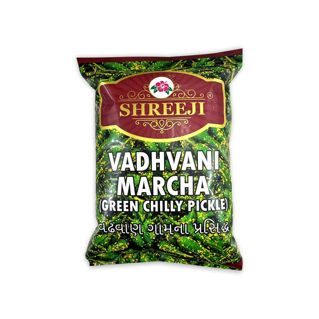 SHREEJI VADHVANI MARCHA (GREEN CHILLY PICKLE)