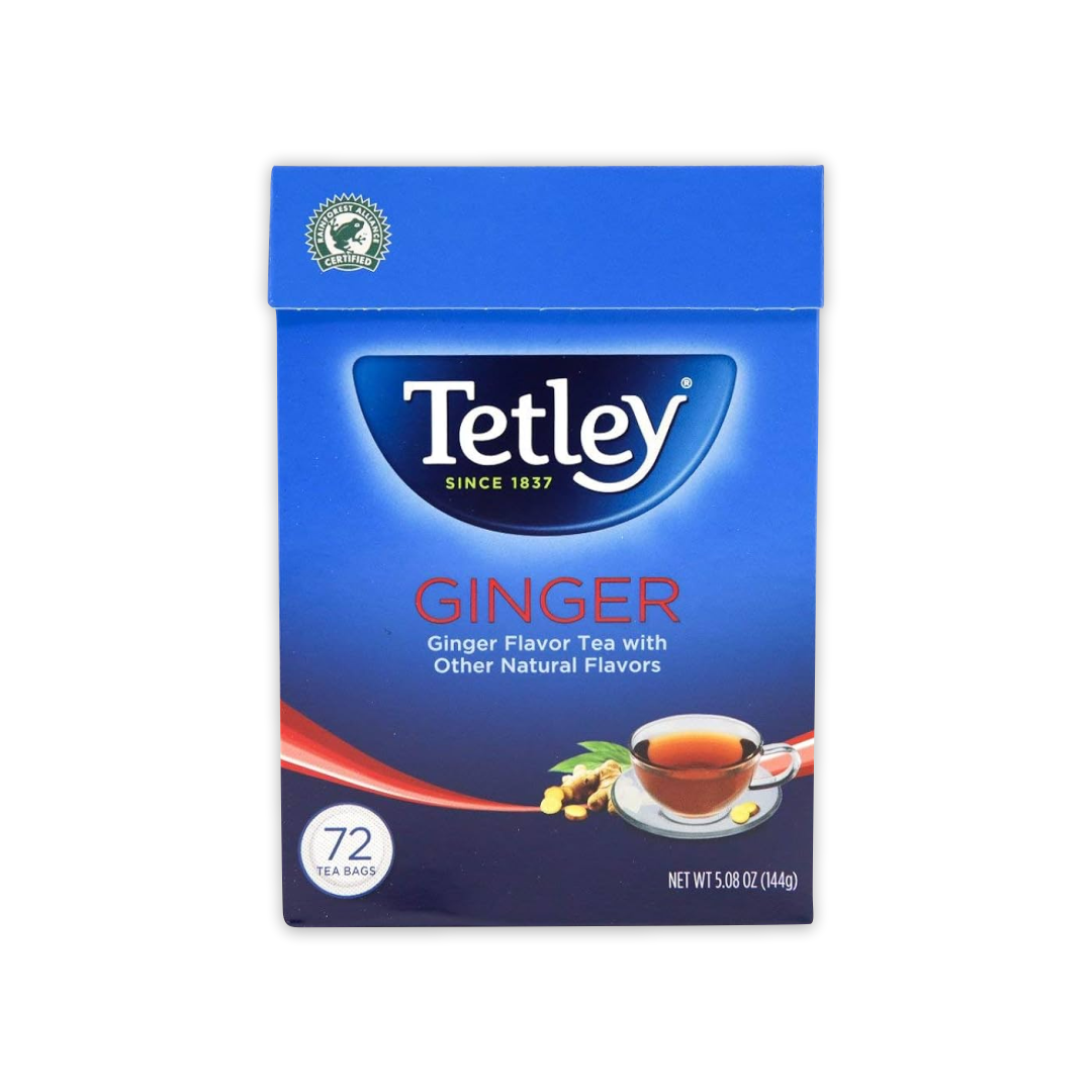 TETLEY GINGER TEA 72 TEA BAGS