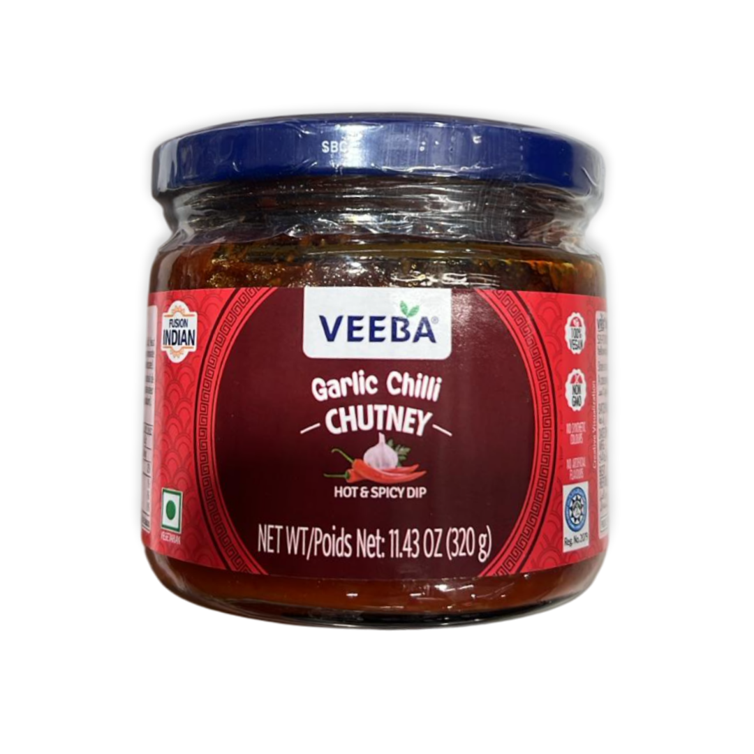 VEEBA GARLIC CHILLI CHUTNEY 320 GM