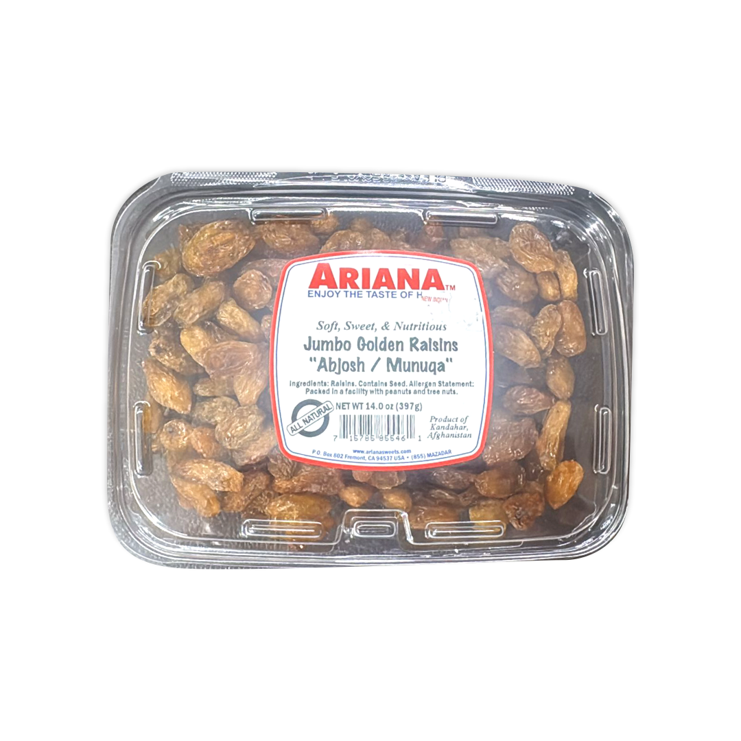 ARIANA JUMBO GOLDEN RAISINS (ABJOSH/MUNUGA)
