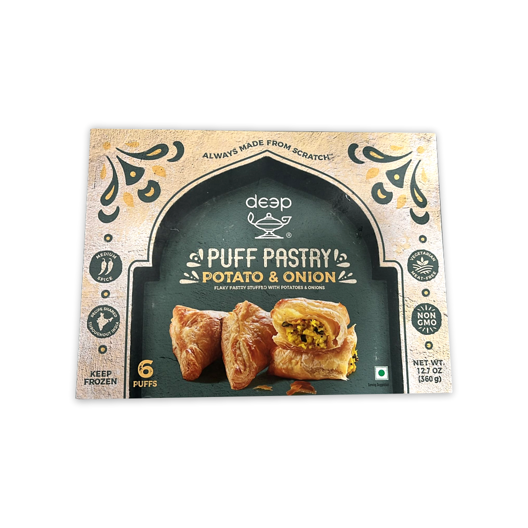 DEEP PUFF PASTRY POTATO & ONION 6 PCS