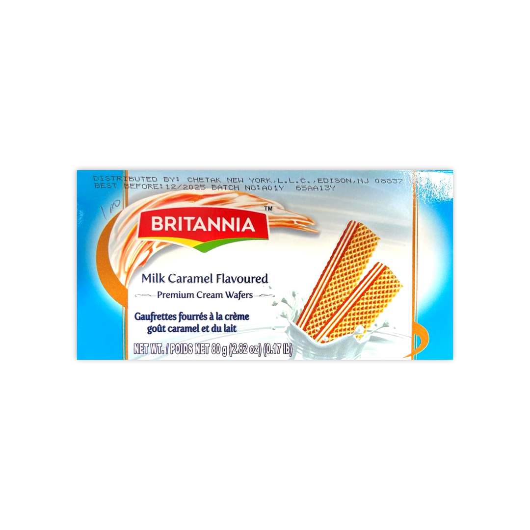 BRITANNIA MILK CARAMEL FLAVOURED WAFERS