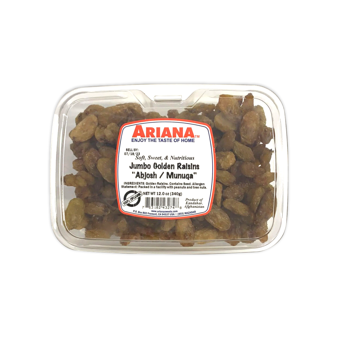 ARIANA JUMBO GOLDEN RAISINS (ABJOSH/MUNUGA)