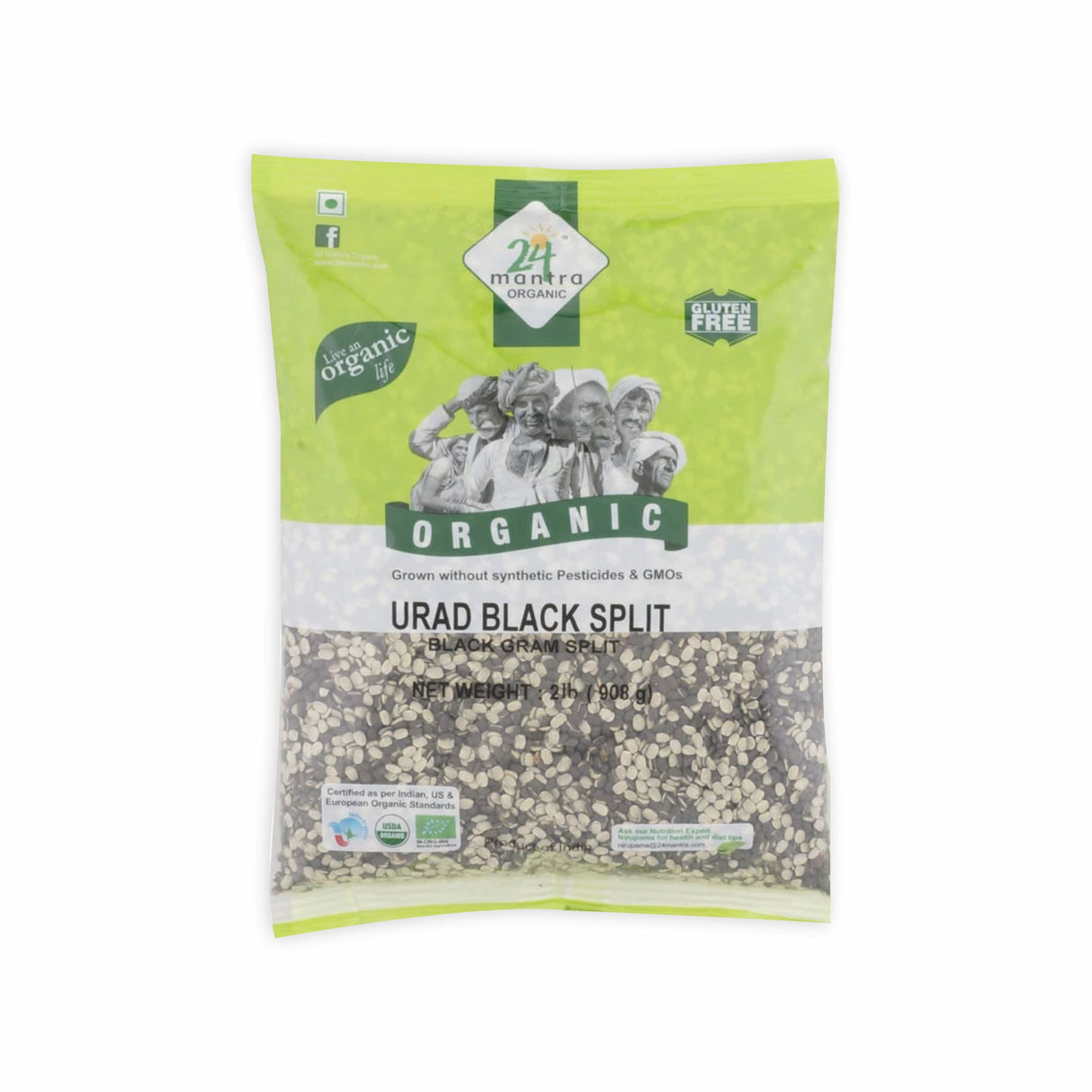 24 MANTRA ORGANIC URAD BLACK SPLIT
