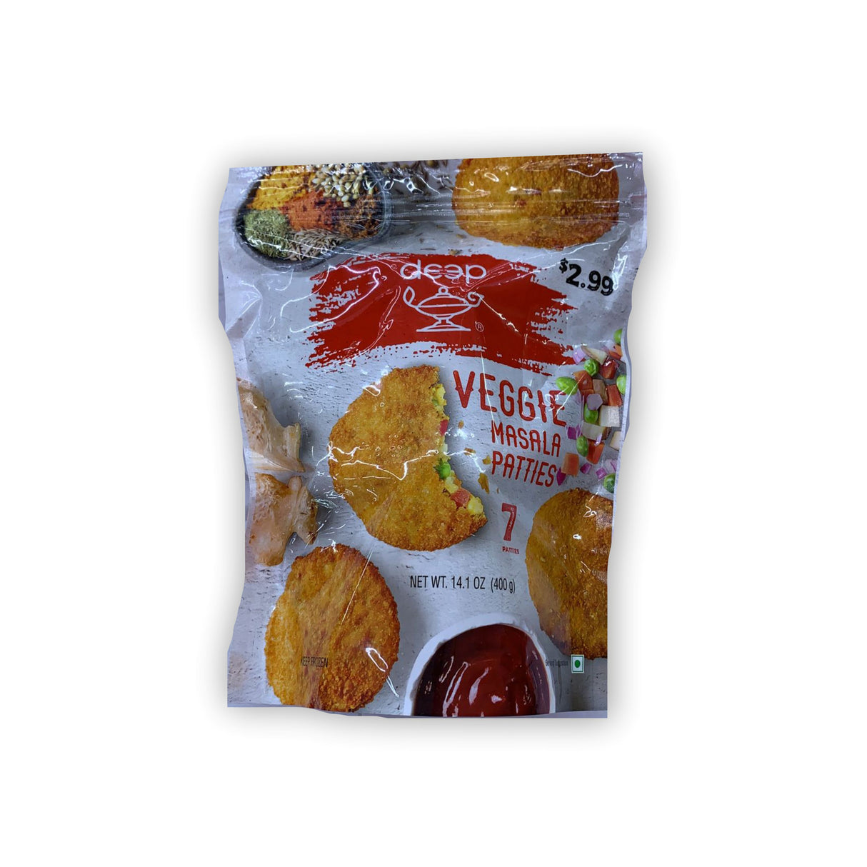 DEEP VEGGIE MASALA PATTIES - 7 PCS