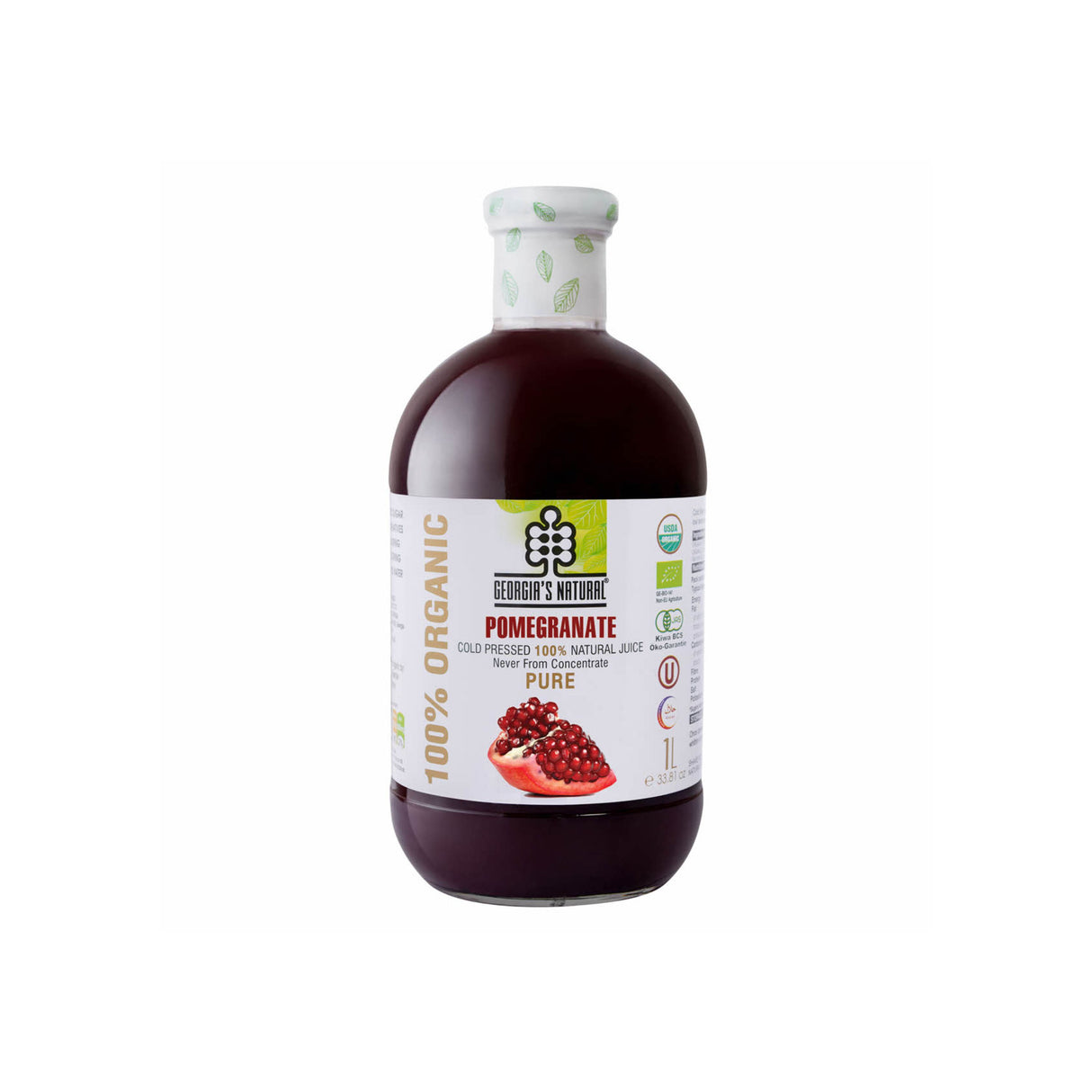 GEORGIA'S NATURAL ORGANIC POMEGRANATE JUICE PURE