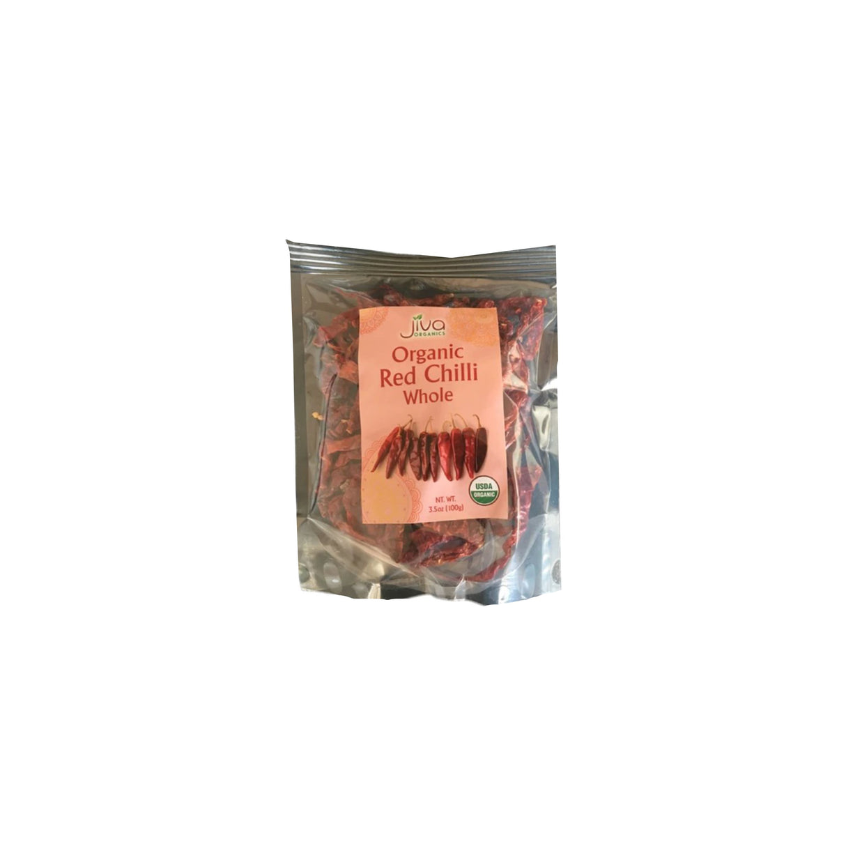 JIVA ORG RED CHILLI WHOLE 100GM