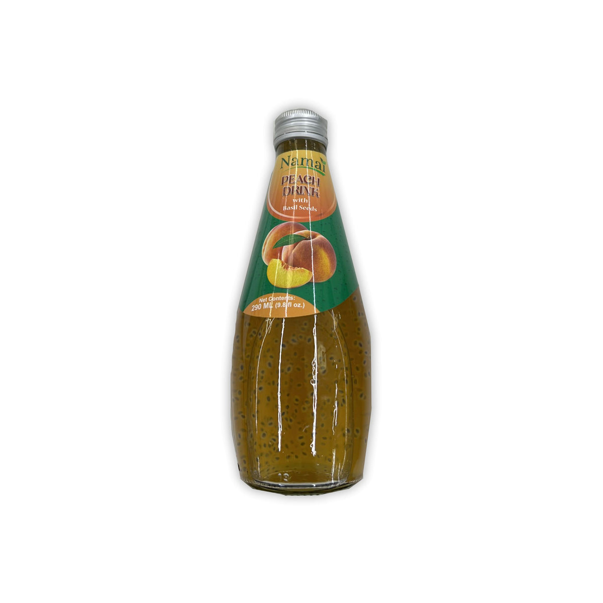 NAMAI PEACH DRINK WITH BASIL SEEDS 290ML New Indian Supermarket, Tracy