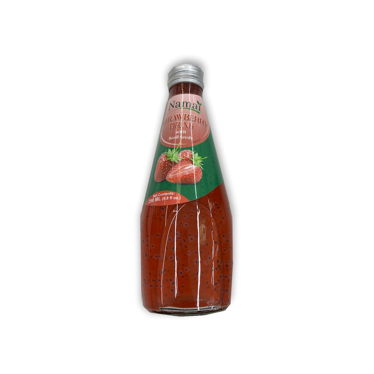 NAMAI STRAWBERRY DRINK WITH BASIL SEEDS 290ML New Indian