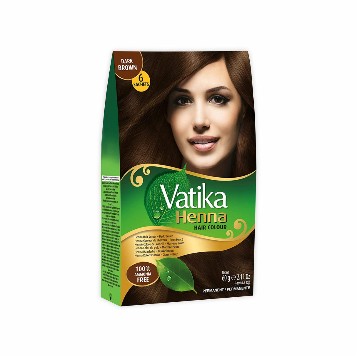 VATIKA HENNA HAIR COLOR DARK BROWN
