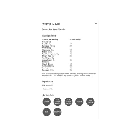 CRYSTAL CREAMERY WHOLE MILK 1 GALLON