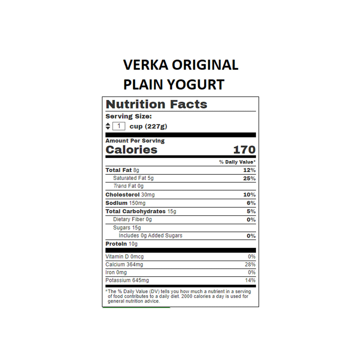 VERKA ORIGINAL YOGURT PLAIN