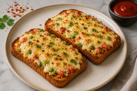 Brunch Idea: Cheesy Masala Toast