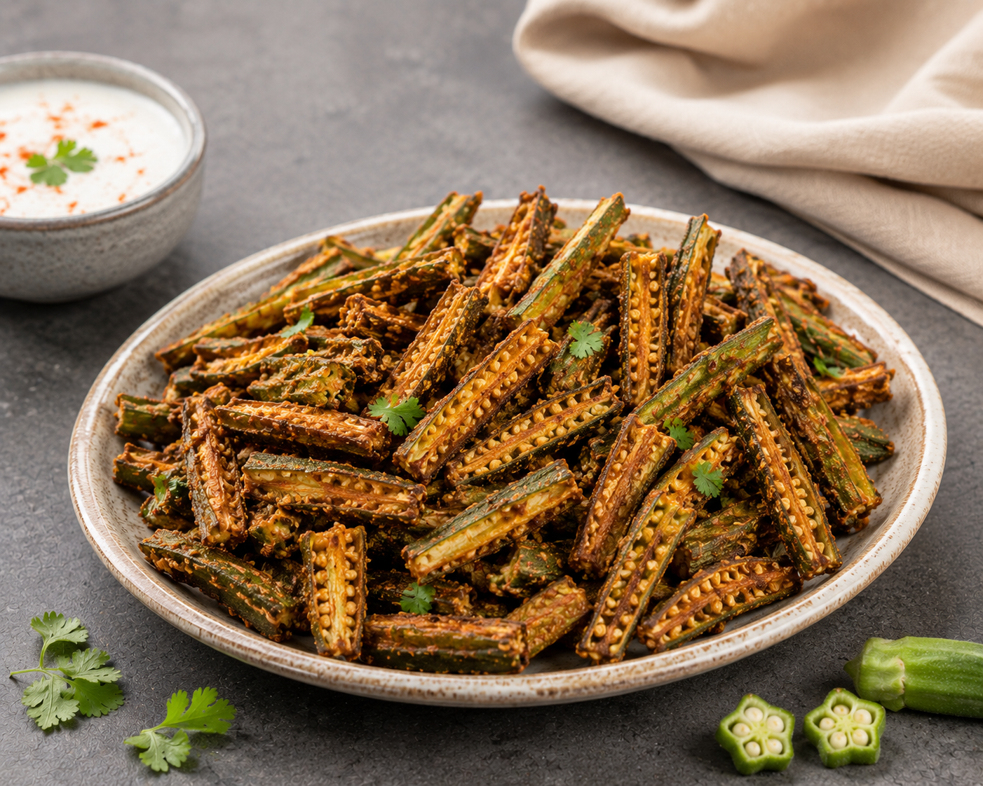 Indian Snacks: Kurkuri Bhindi Chips