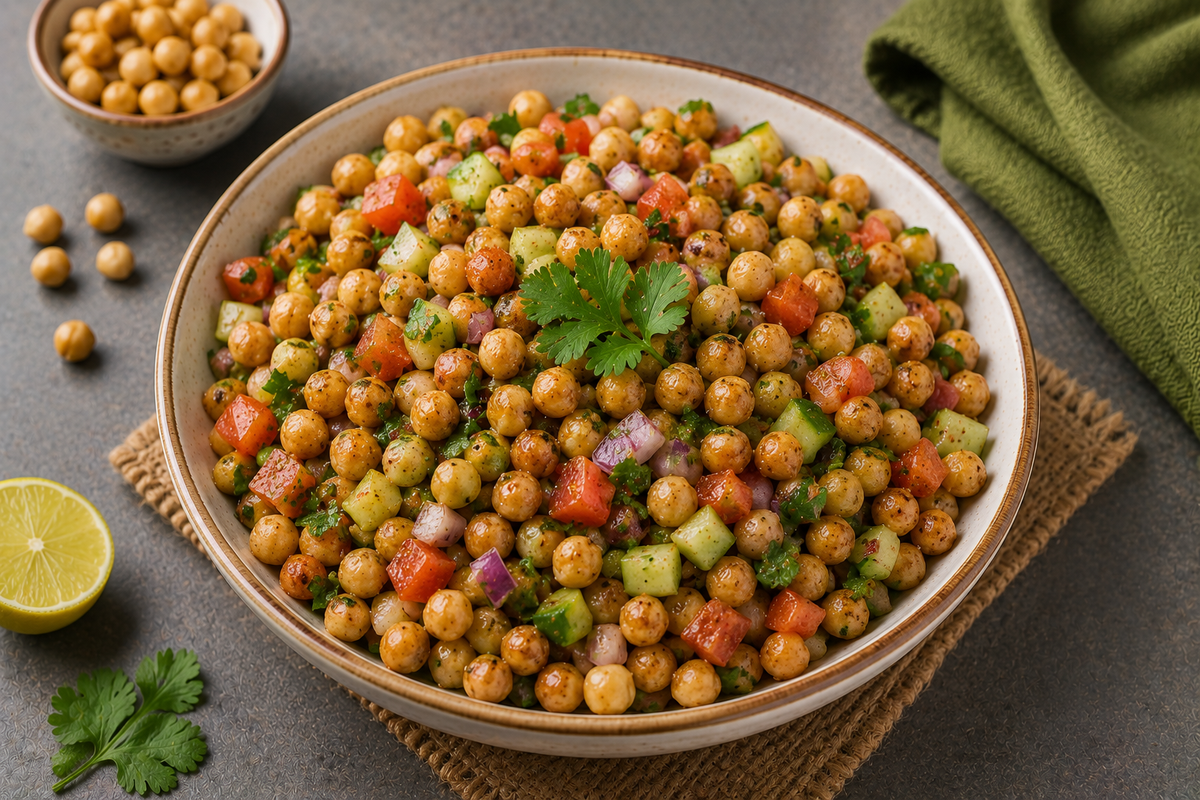 Healthy Recipe: Roasted Chana Salad
