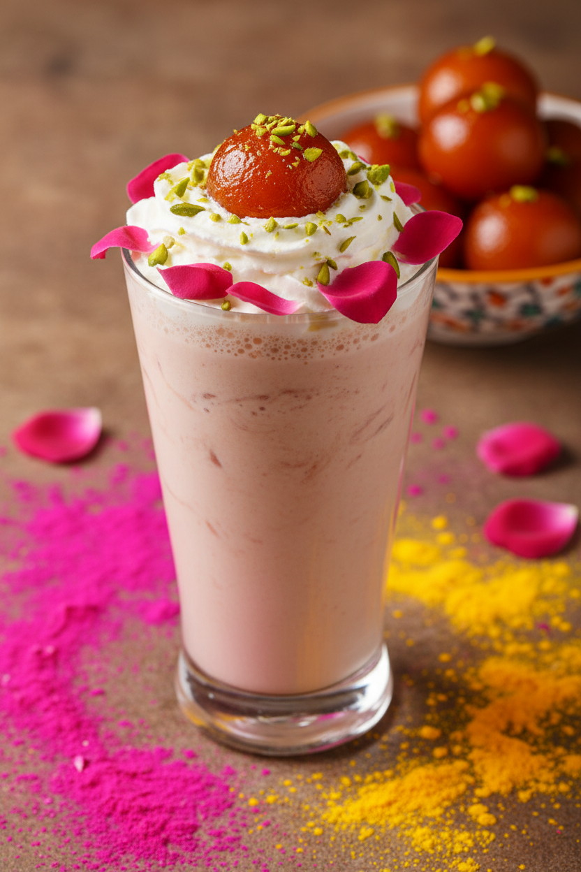 Indian Sweets: Gulab Jamun Milkshake (Holi Festival Special Recipe)