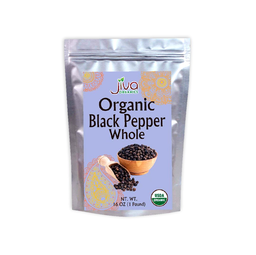 JIVA ORGANIC BLACK PEPPER WHOLE