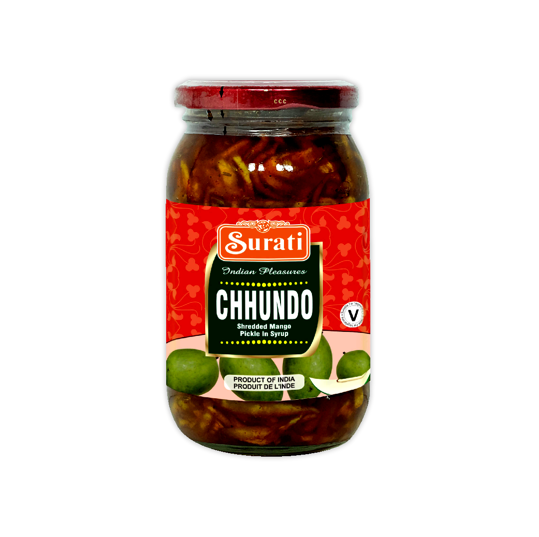 SURATI CHHUNDO SHREDDED MANGO PICKLE IN SYRUP