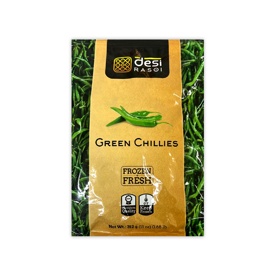 DESI RASOI FROZEN GREEN CHILLIES