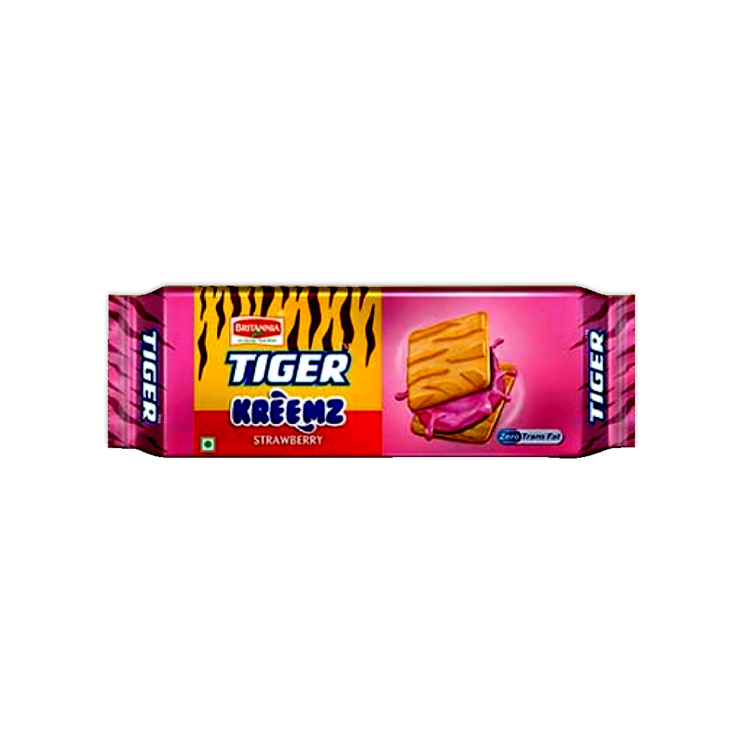 BRITANNLA TIGER KREEMZ STRAWBERRY 75GM