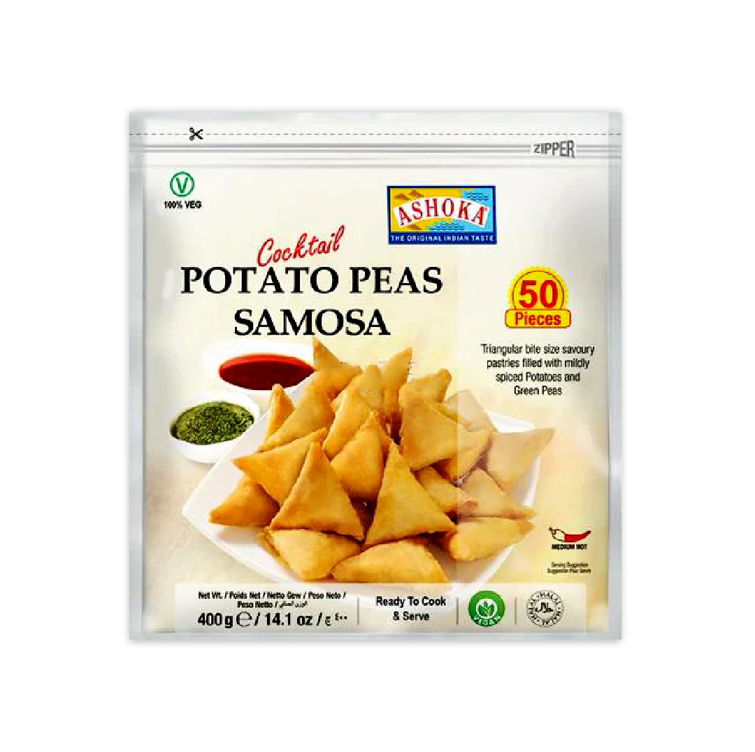 ASHOKA COCKTAIL POTATO PEAS SAMOSA 50PCS