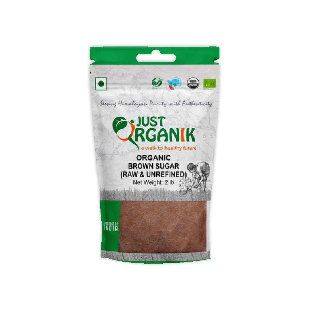 JUST ORGANIK BROWN SUGAR RAW & UNREFINED