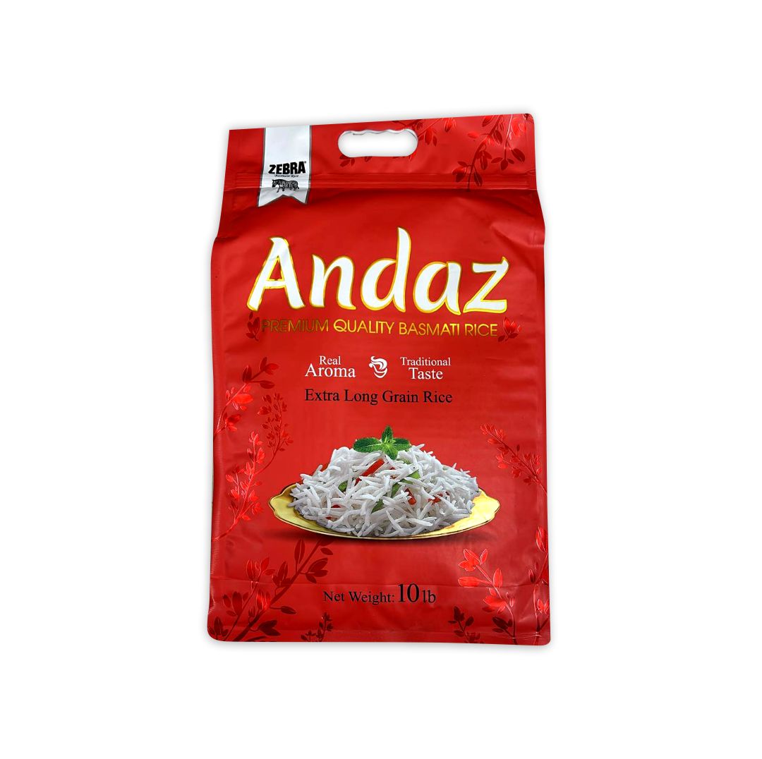 ANDAZ EXTRA LONG BASMATI RICE 10 LB