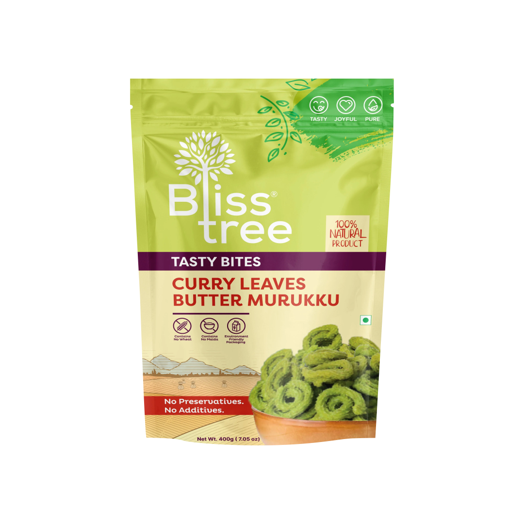 BLISS TREE CURRY LEAVES BUTTER MURUKKU – New Indian Supermarket, Tracy