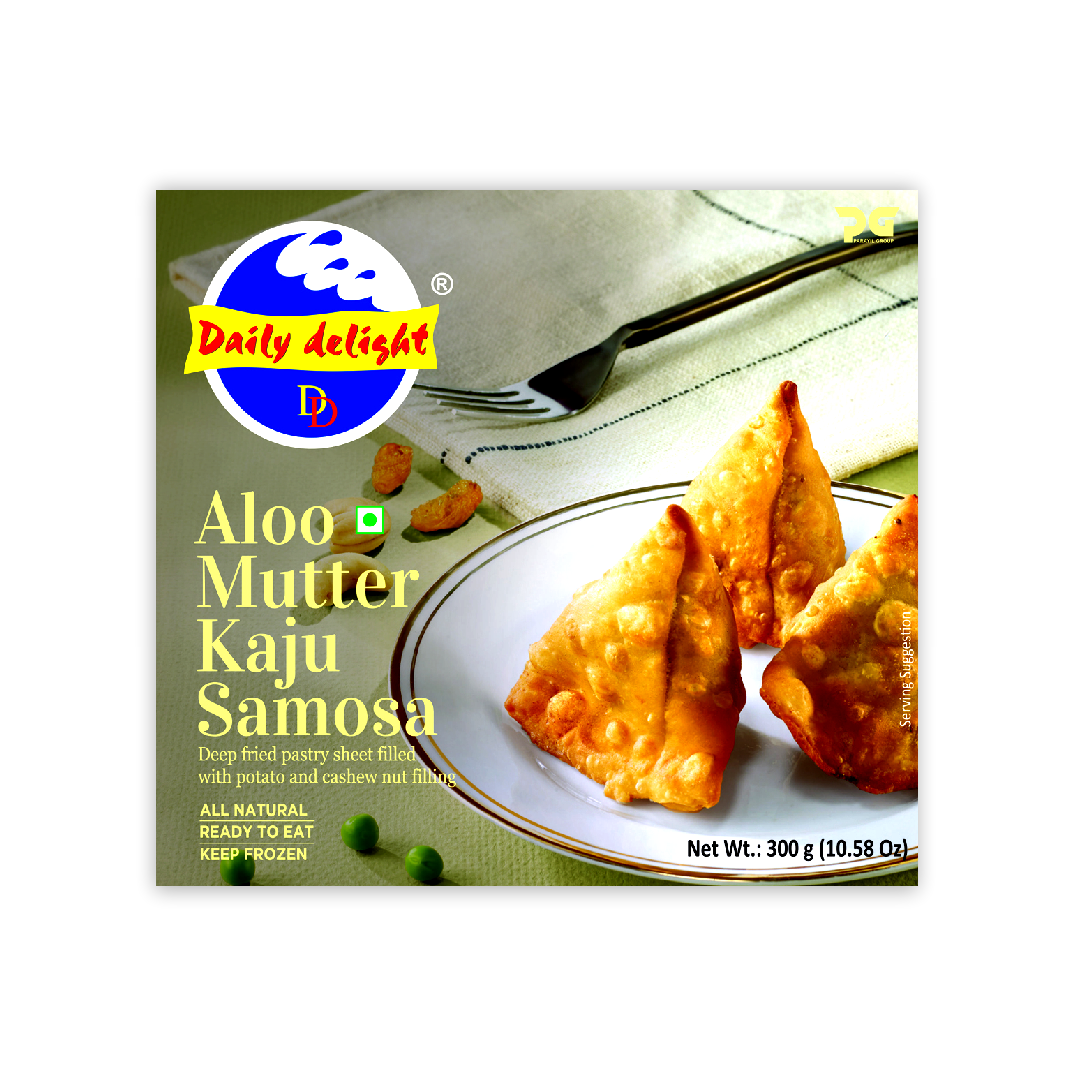 DAILY DELIGHT ALOO MUTTER KAJU SAMOSA