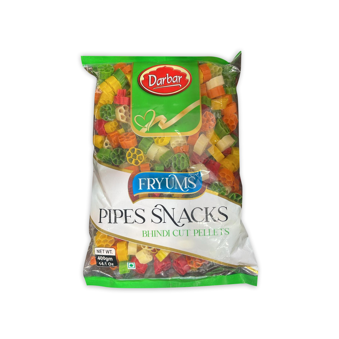 DARBAR FRYUMS PIPES SNACKS (BHINDI CUT PELLETS )