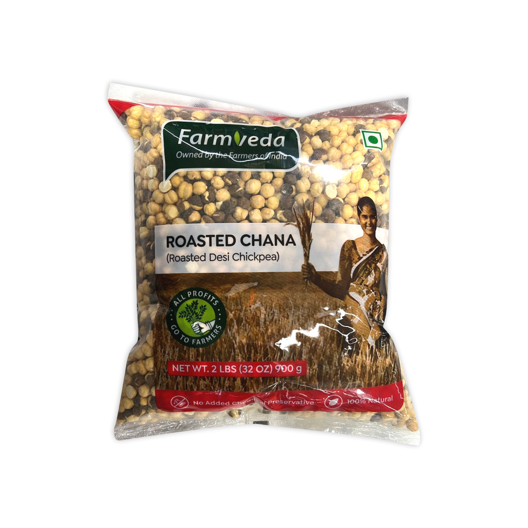 FARMVEDA ROASTED CHANA (ROASTED DESI CHICKPEA)