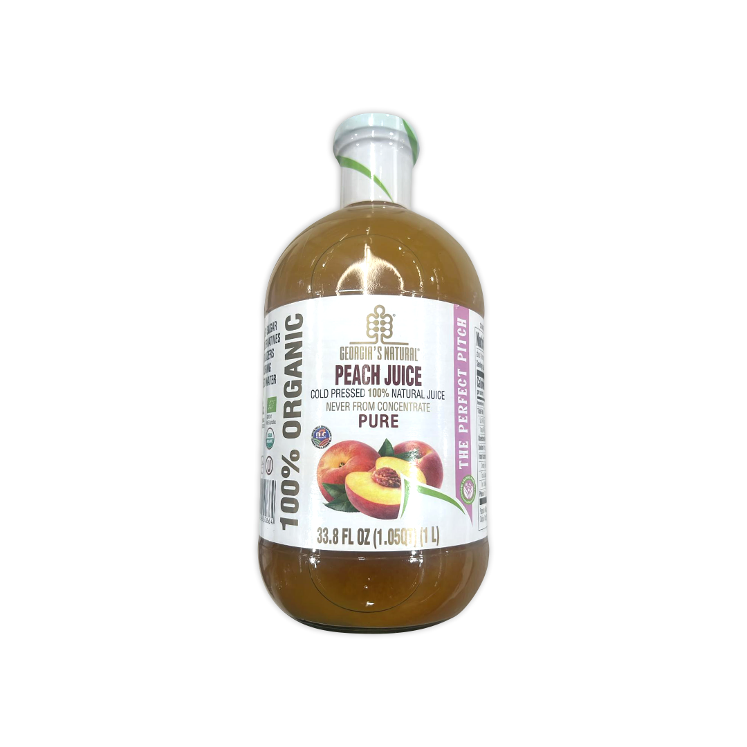 GEORGIA'S NATURAL ORGANIC PEACH JUICE PURE