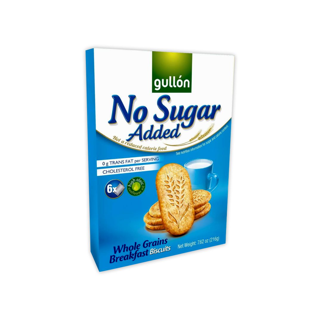 GULLON NO SUGAR ADDED WHOLE GRAINS BREAKFAST BISCUITS