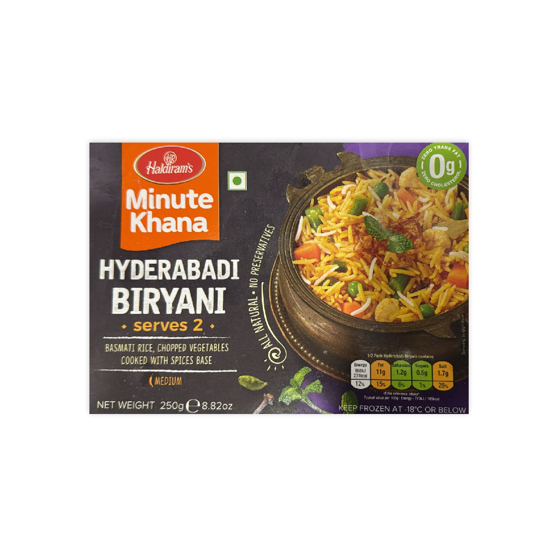 HALDIRAMS MINUTE KHANA HYDERABADI BIRYANI