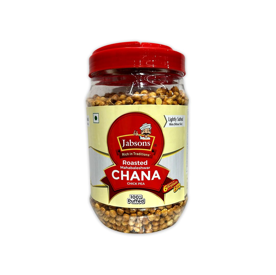 JABSONS ROASTED CHANA LIGHTLY SALTED WHITE ( WITHOUT SKIN )