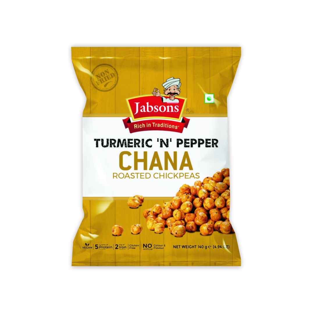 JABSONS TURMERIC N PEPPER CHANA ROASTED CHICKPEAS