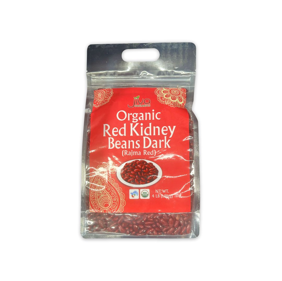 JIVA ORGANIC RED KIDNEY BEANS DARK (RAJMA RED)