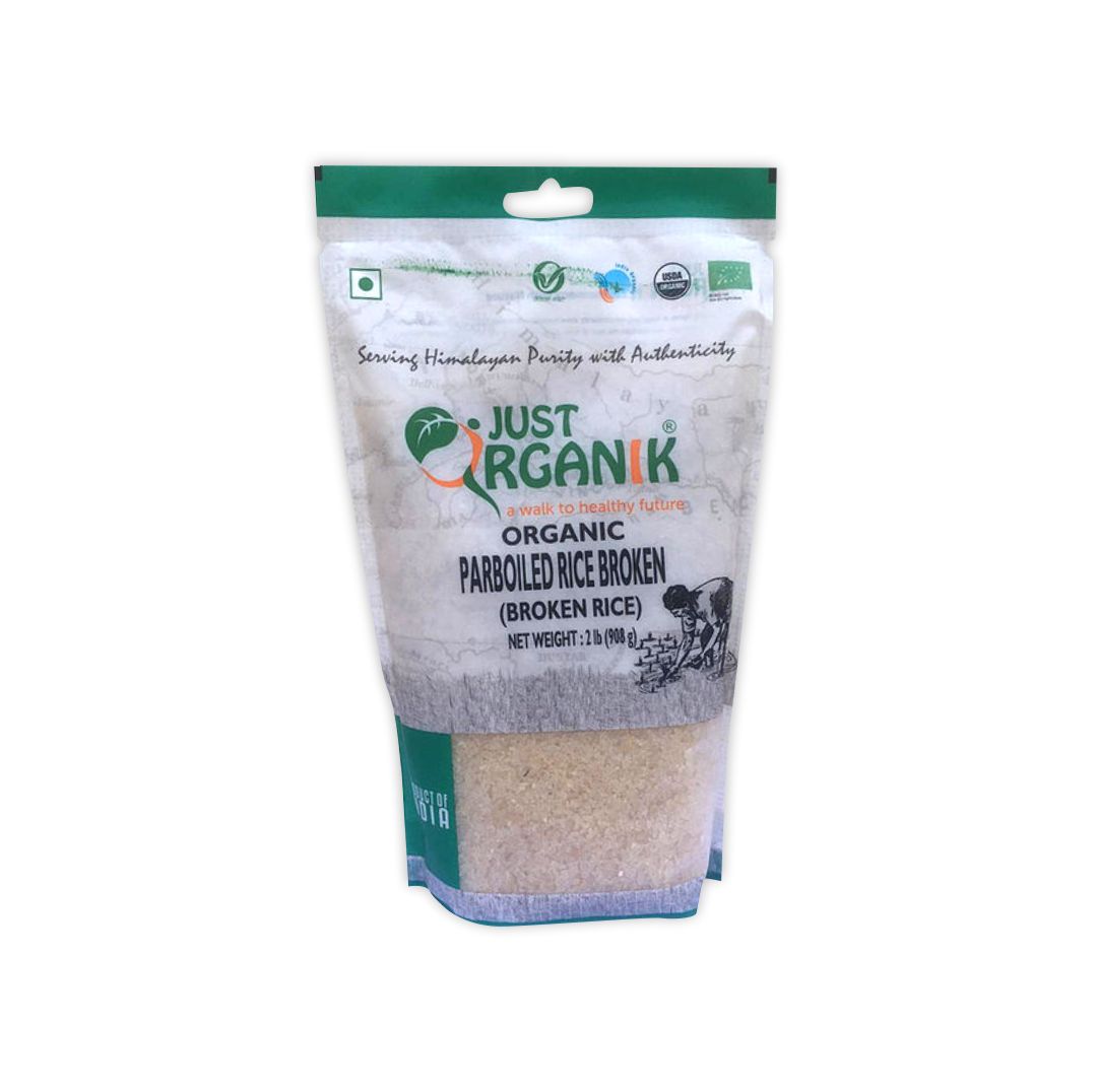 JUST ORGANIK PARBOILED RICE BROKEN (BROKEN RECE)