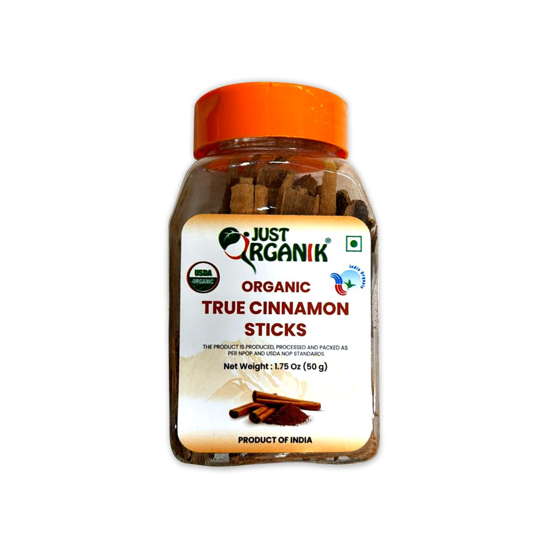 JUST ORGANIK TRUE CHINNAMON STICKS – New Indian Supermarket, Tracy